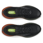Men's Saucony Xodus Ultra 4. Black upper. Brown midsole. Top view.