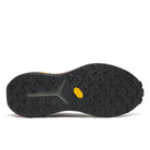 Men's Saucony Xodus Ultra 4. Black upper. Brown midsole. Bottom view.