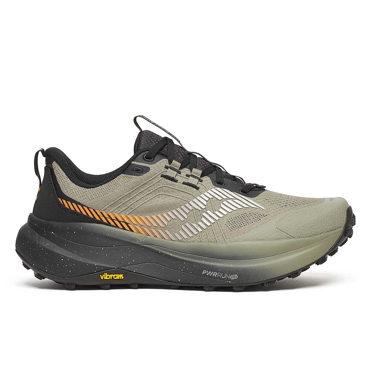 Men's Saucony Xodus Ultra 4. Laurel/Black. Lateral view.