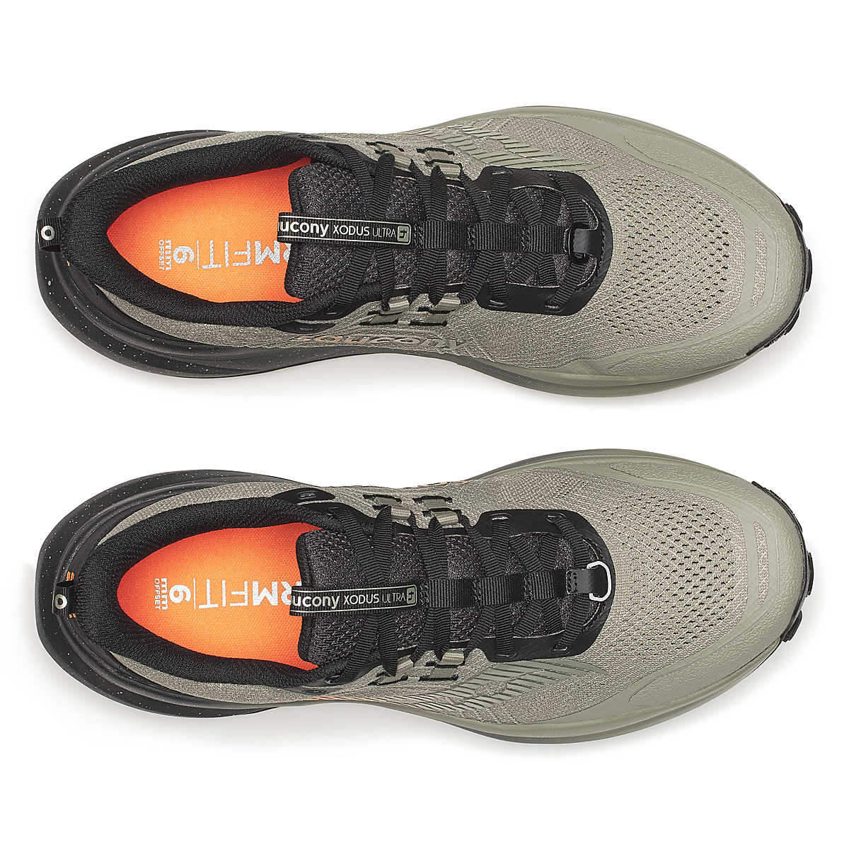 Men's Saucony Xodus Ultra 4. Laurel/Black. Top view.