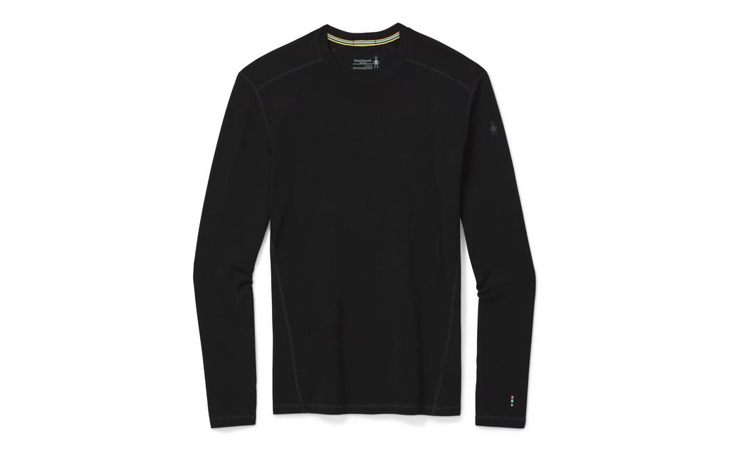 Men's Smartwool Classic Thermal Merino Base Layer | Black | Front View