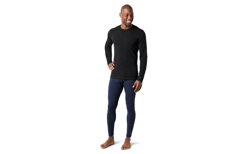 Men's Smartwool Classic Thermal Merino Base Layer | Black | Front View