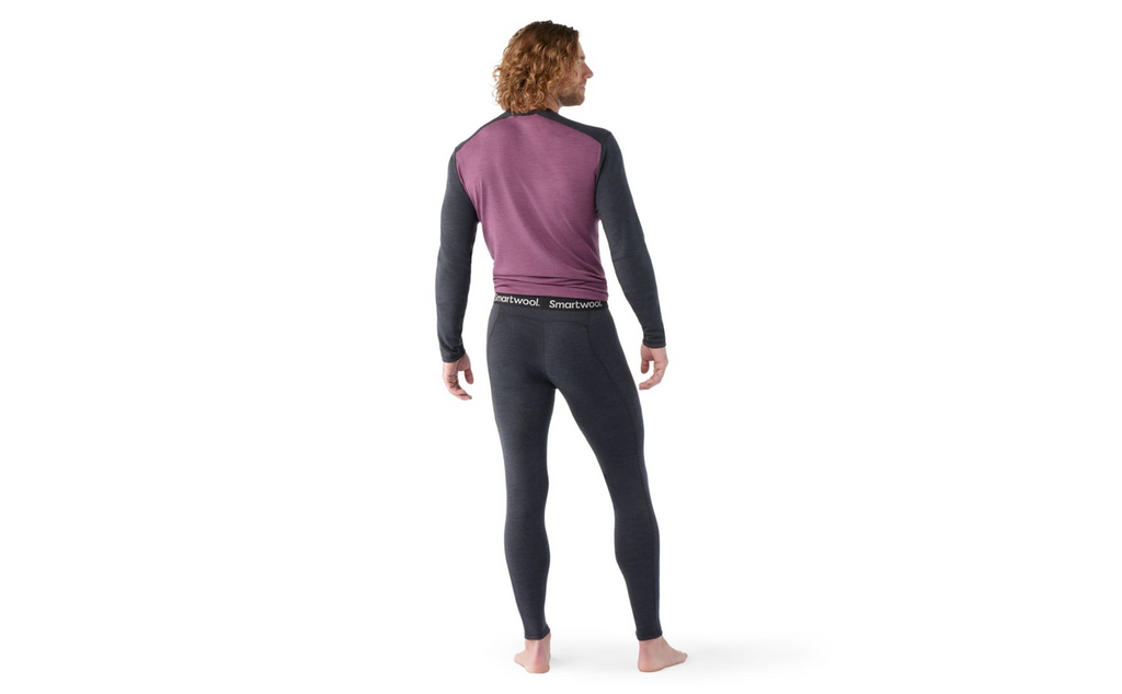 Men's Smartwool Thermal Merino Base Layer Pants | Black | Front View