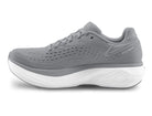 Men's Topo Atmos 2. Grey upper. White midsole. Medial view.