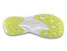 Men's Topo Cyclone 3. Black upper. White midsole. Bottom view.