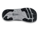 Men's Topo Magnifly 5. Grey upper. White midsole. Bottom view.