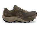 Men's Topo Pursuit 3. Brown upper. Bown midsole. Lateral view.