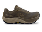Men's Topo Pursuit 3. Brown upper. Bown midsole. Lateral view.