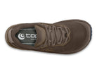 Men's Topo Pursuit 3. Brown upper. Bown midsole. Top view.