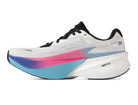 Men's Topo Specter 3. White upper. White/Teal midsole. Medial view.