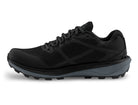 Men's Topo Terraventure  WP. Black upper. Dark Grey midsole. Medial view.