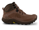 Men's Topo Trailventure 3 GTX. Brown upper. Black midsole. Lateral view.
