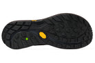 Men's Topo Trailventure 3 GTX. Brown upper. Black midsole. Bottom view.