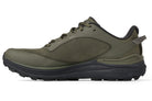 Men's Topo Traverse 2. Dark Green upper. Black midsole. Medial view.