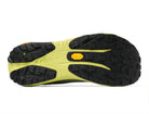 Men's Topo Vista. Light Green upper. Green midsole. Bottom view.