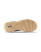 Men's TYR CXT-3. Black upper. Black midsole. Bottom view.