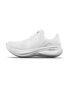 Men's TYR Maverick v1. White upper. White midsole. Lateral view.