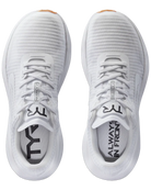 Men's TYR Maverick v1. White upper. White midsole. Top view.