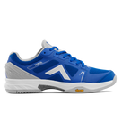 Men's Tyrol Drive V. Blue upper. Grey midsole. Lateral view.