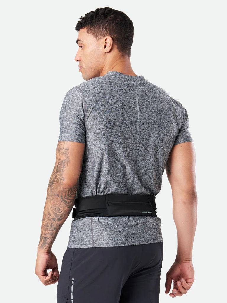 Nathan Adjustable-Fit Zipster 2.0. Black. Rear view.