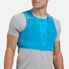 Nathan AeroZip 1 Liter Hydration Race Vest, Electric Blue/Reflective Silver.
