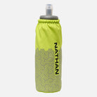 Nathan HyperNight Pinnacle Soft Flask 14 oz, Hi Viz Yellow/Hex Print.