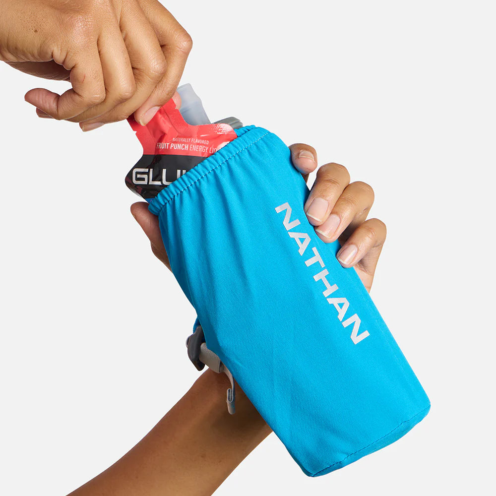 Nathan Pinnacle Soft Flask Insulated. 18oz. Blue