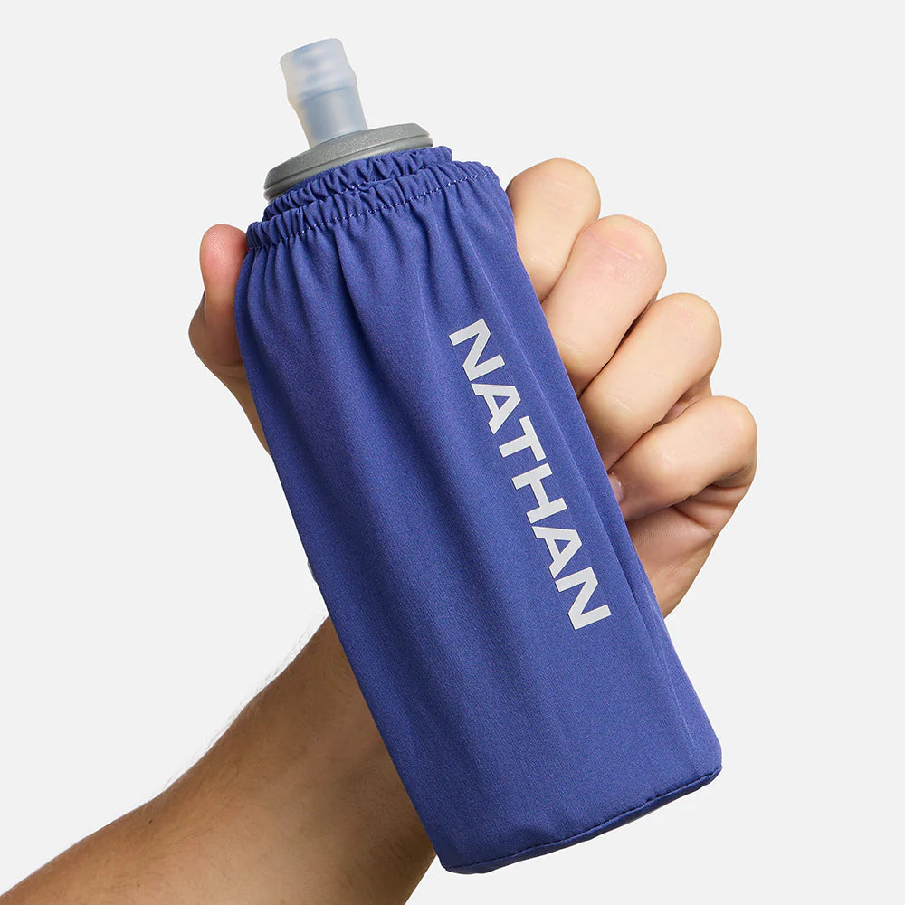 Nathan Pinnacle Soft Flask Insulated. 18oz. Purple.