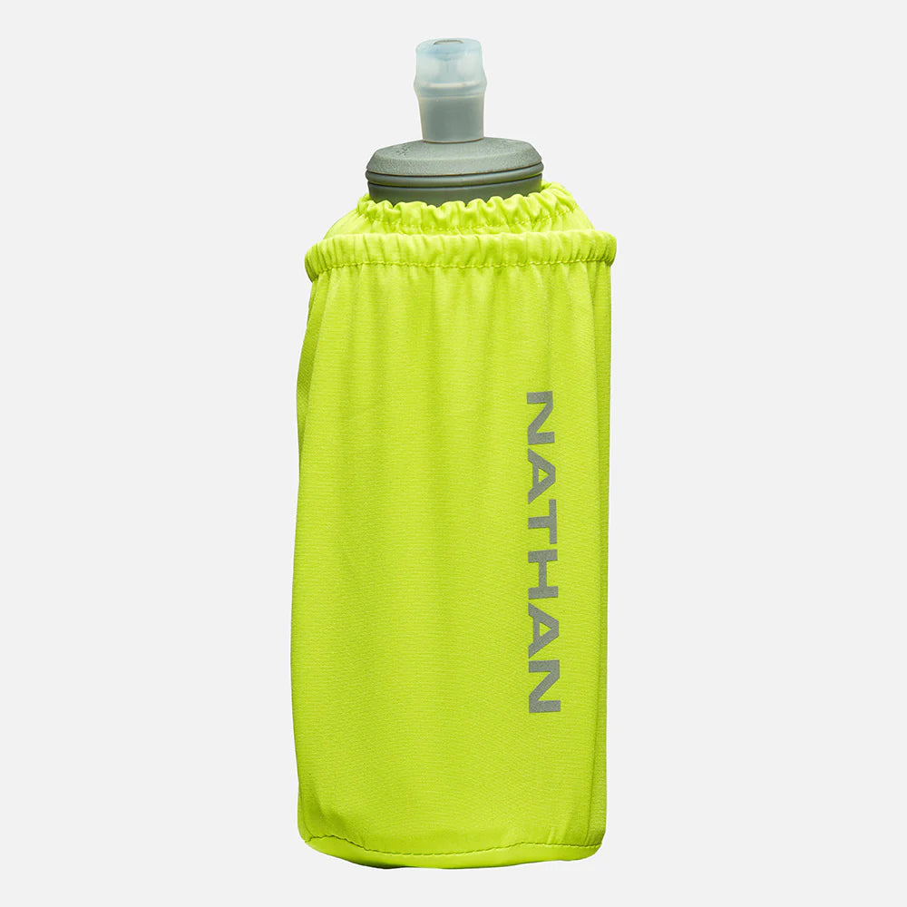 Nathan Pinnacle Insulated Soft Flask 18oz. Lime.