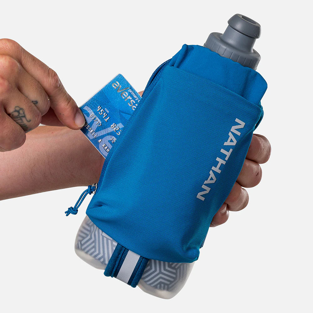 Nathan Speed Draw 2 Insulated. 18oz. Deep Blue/Reflective Silver.