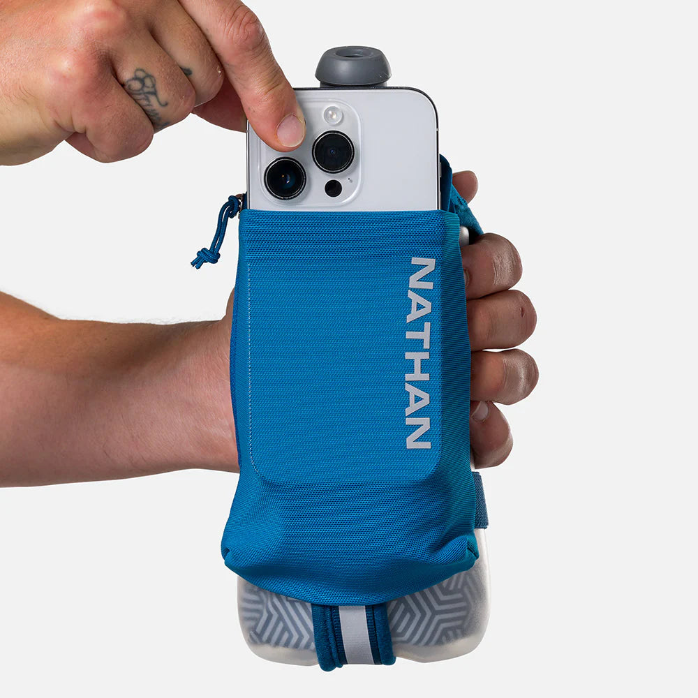 Nathan Speed Draw 2 Insulated. 18oz. Deep Blue/Reflective Silver.