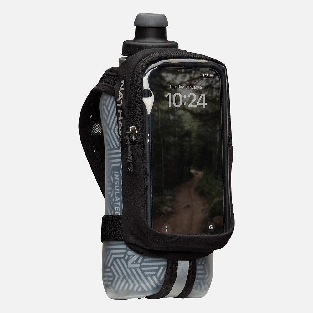Nathan Speed Draw 2 View Insulated 18oz Black/Reflective Silver