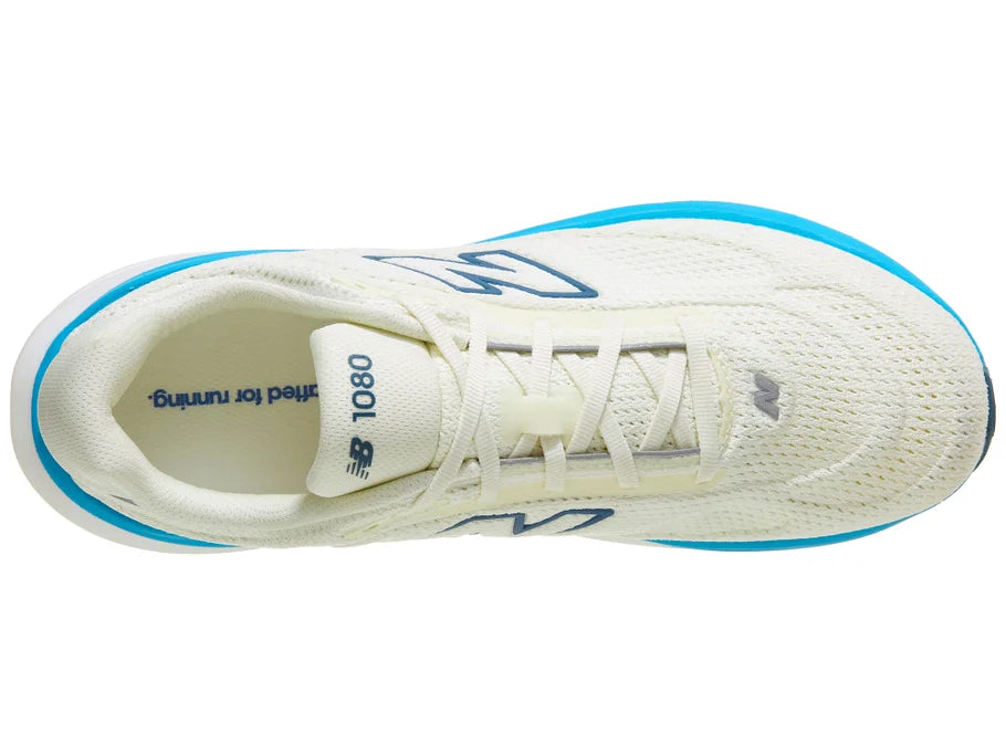 New Balance 1080 v15 men's running shoe in Angora/Altitude — top view
