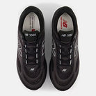 New Balance 1080 v15 men's running shoe in Black/White — top view