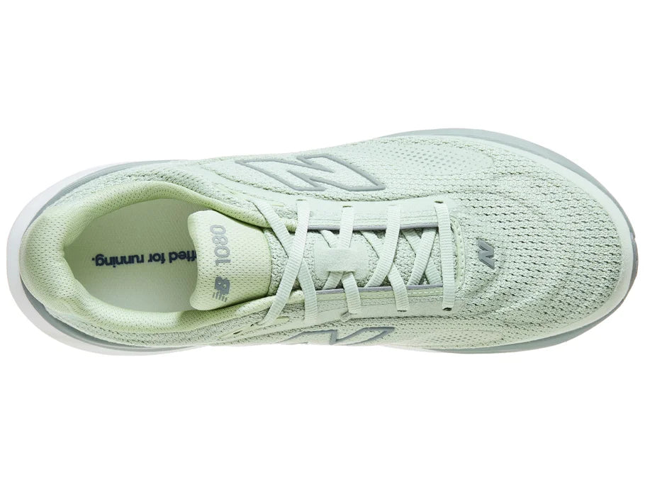 New Balance 1080 v15 men's running shoe in Silver Moss/Bayberry — top view