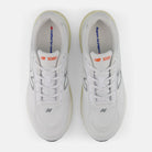 New Balance 1080 v15 men's running shoe in White/Neo Flame — top view