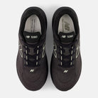 New Balance 1080 v15 women's running shoe in Black/Olivine/Faded Black — top view