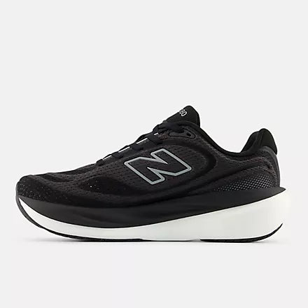 New Balance 1080 v15 women's running shoe in Black/Slate Grey — medial view