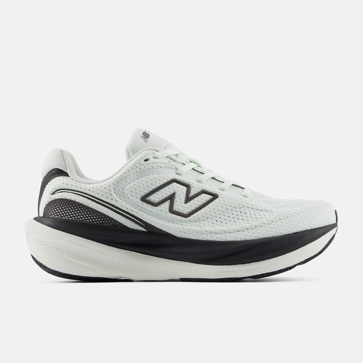 New Balance 1080 v15 women's running shoe in Mint Water/Black Metallic — lateral view