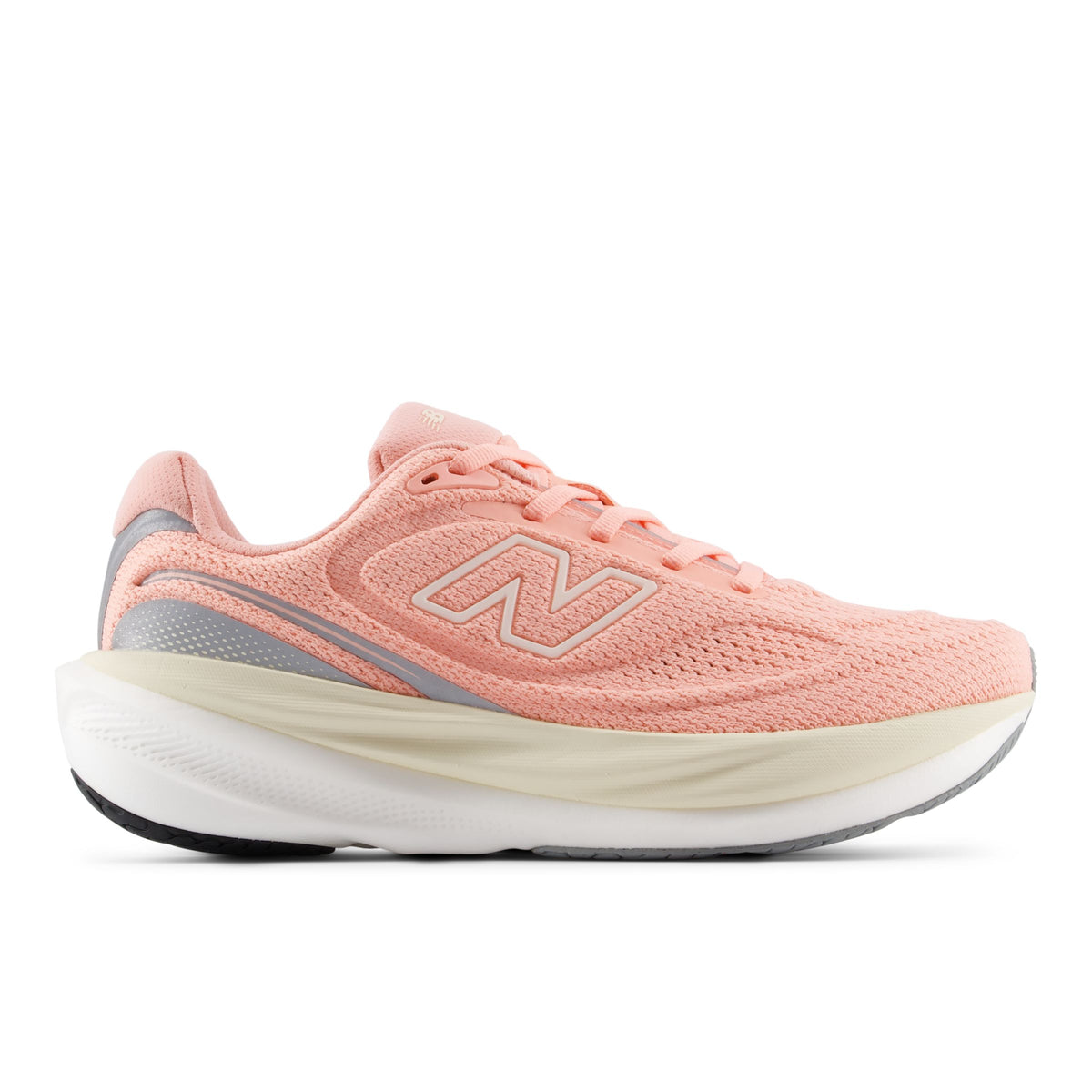 New Balance 1080 v15 women's running shoe in Pink Lemonade — lateral view