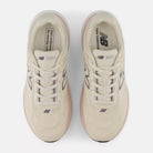 New Balance 1080 v15 women's running shoe in Timberwolf/Neptune Grey — top view
