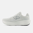 New Balance 1080 v15 women's running shoe in White/Silver Metallic — medial view