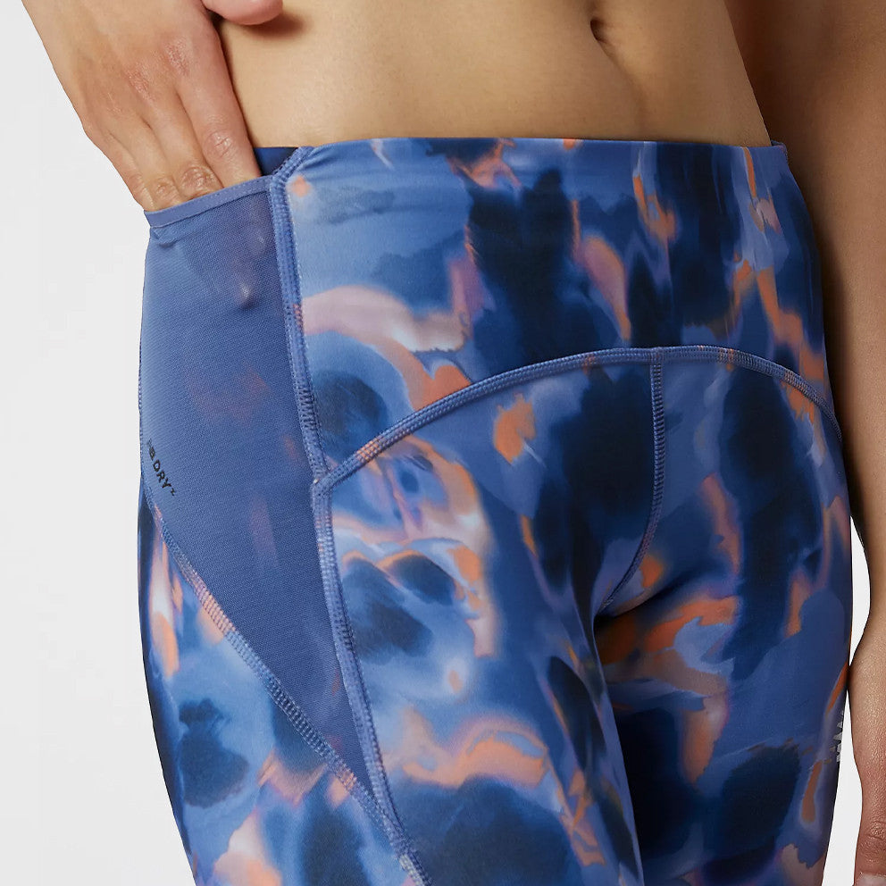 Women's New Balance Impact Tights. Multicolored. Pocket closeup.