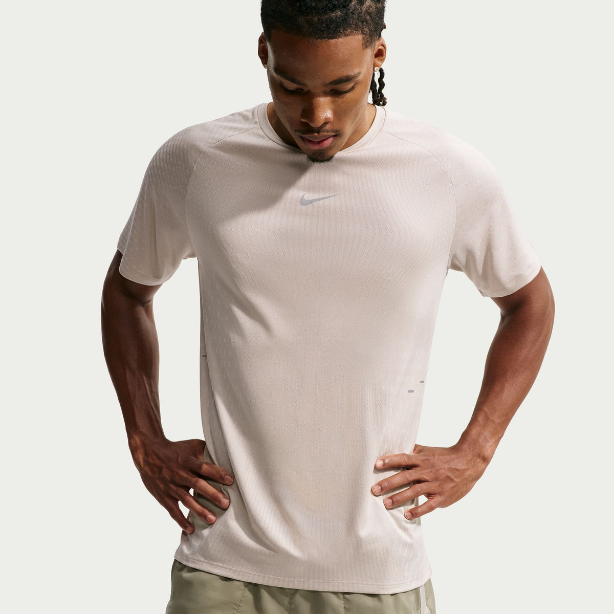 Nike Stride Aero-Fit Short Sleeve Running Shirt Men's Cream II/Sail