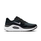 Men's Nike Structure Plus. Black upper. White midsole. Medial view.