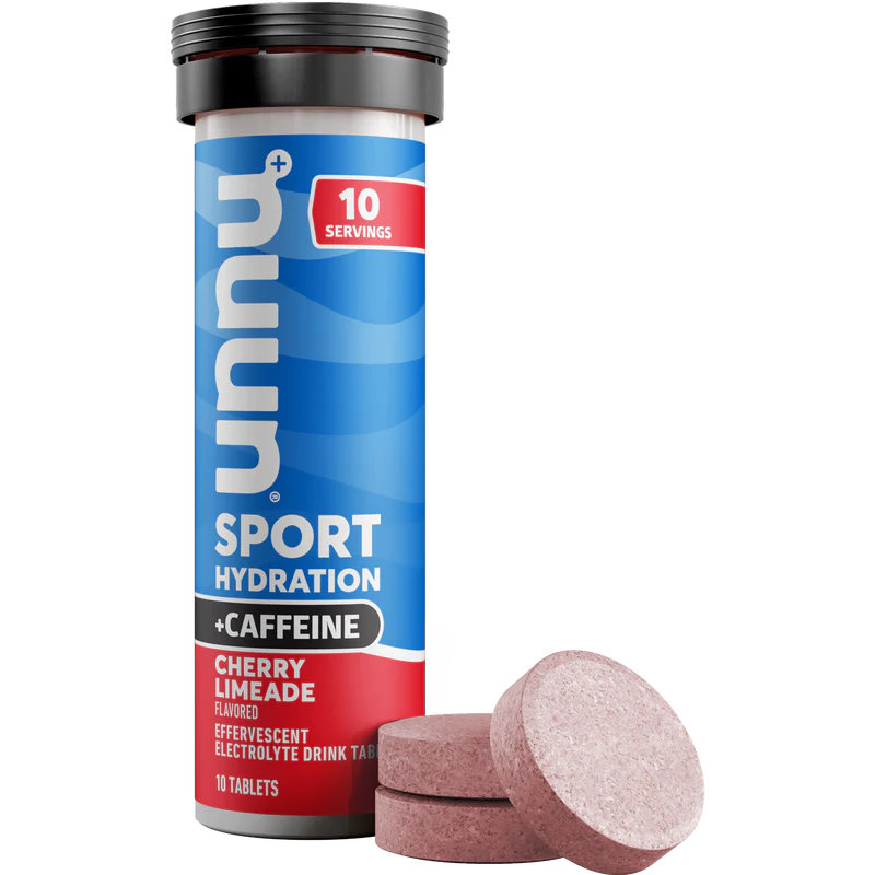 nuun sport + caffeine single tube. Cherry Limeade.