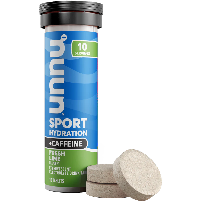 nuun sport + caffeine single tube. Fresh Lime.