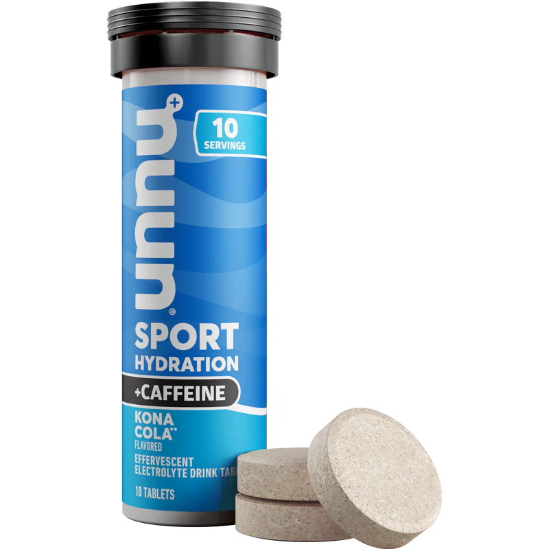 nuun sport + caffeine single tube. Kona Cola.