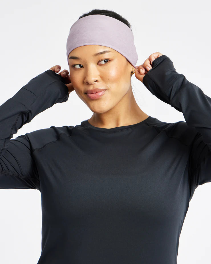 Women's Oiselle Ear Band. Lavender.