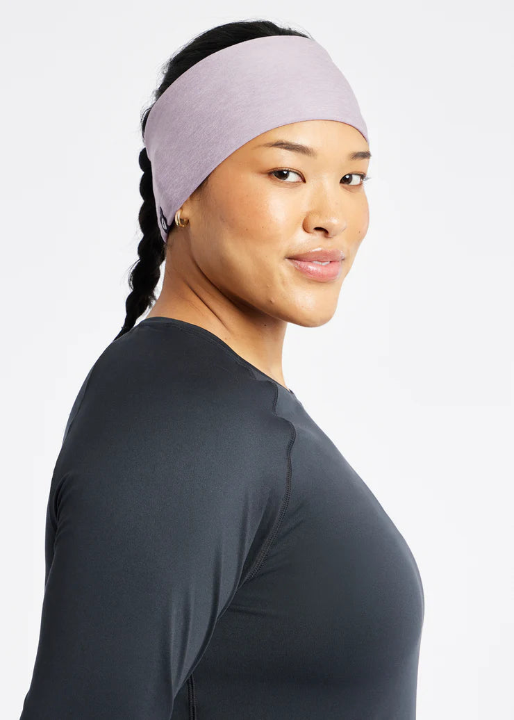 Women's Oiselle Ear Band. Lavender.
